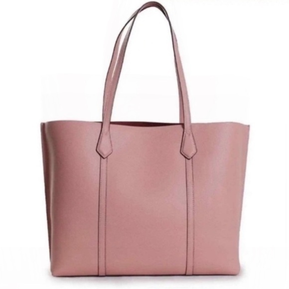 Tory Burch Perry Tote Bag Pink Moon - Picture 2 of 4